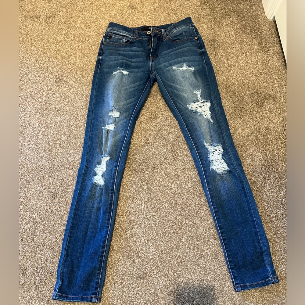 Kancan skinny jeans-dark blue, size 25